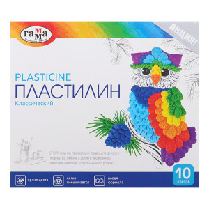 Пластилин Гамма Классический 10 цв