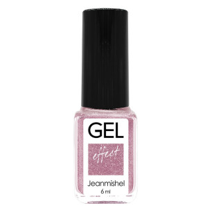 Лак для ногтей Jeanmishel Gel Effect mini тон 182 Серо-сиреневый серебристый песок 6 мл