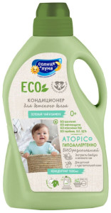 Кондиционер для белья Солнце и Луна Eco Зеленый чай и бамбук для детского белья концентрат 1.5 л