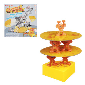 ИГРОЛЕНД Игра настольная "Сырная Башня", пластик, картон, 27х27х6см