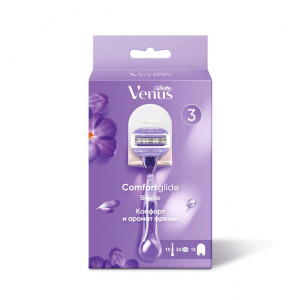 Бритва Venus Comfortglide с 3 кассетами и подставкой