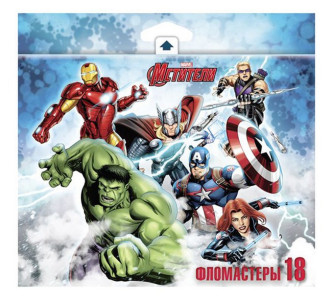 Фломастеры Hatber Marvel 18 цв