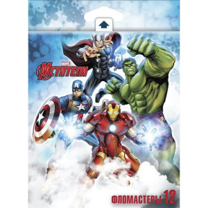 Фломастеры Hatber Marvel 12 цветов 12 цв
