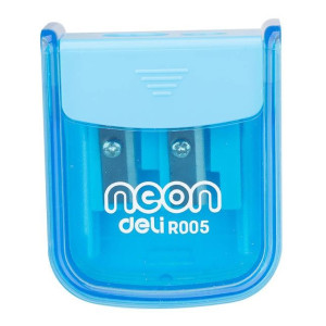 Точилка КАНЦТОВАРЫ разное Neon,2 отверстия,с контейнером для мусора