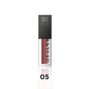 Помада для губ Parisa Powder lipstick тон 05 Кофе с корицей 4.5 мл