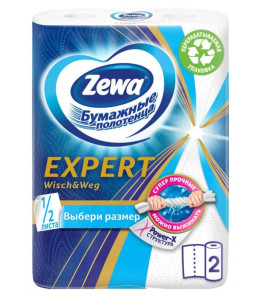 Полотенце бумажное Zewa Wisch&Weg Expert 2-х слойные 2 рулона