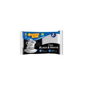 Губка кухонная ФБ 2шт Дуэт Black&White 1/30