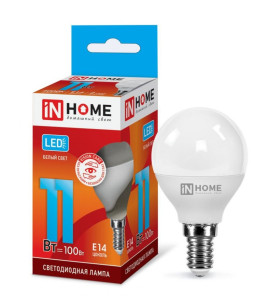 Лампа светодиодная LED-ШАР-VC 11Вт 230В Е14 4000К 990Лм IN HOME