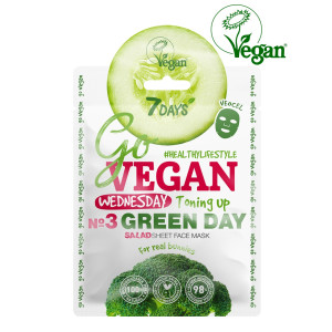 Маска для лица Vilenta Go Vegan Wednesday green day 25 гр