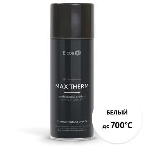 Эмаль термостойкая Elcon Max Therm аэрозольная 700 градусов белый 520 мл