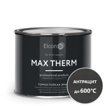 Эмаль термостойкая Elcon Max Therm 600 градусов антрацит 0.4 кг