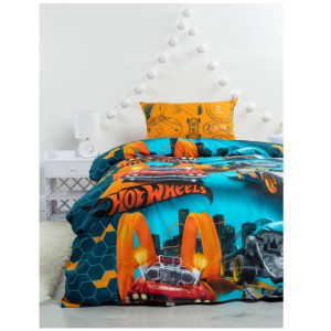КПБ 1.5 бязь Hot Wheels (70х70) Опасные гонки