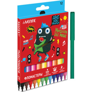 FL 5081115 deV Фломастеры 12цв Monsters Like Music