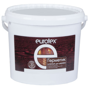 Герметик шовный для дерева 3кг Eurotex калужница 1/1 - 1