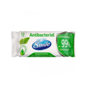 Салфетки влажные Smile Очищающие 60 шт