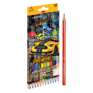 Карандаши цветные deVENTE Street Racing 12 цв