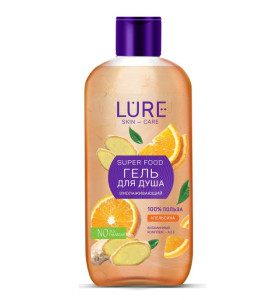 Гель для душа Lure Super Food экстракт Апельсина 420 мл