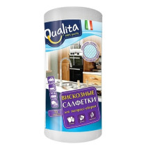 Салфетки для уборки Qualita Optima вискозная в рулоне 70 шт