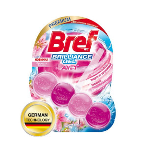Туалетный блок Бреф Brilliance Gel Свежесть Дождя 42 гр