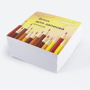 Блок д/записи белый BLO 9*9*4,5 КУБ KRIS PVC
