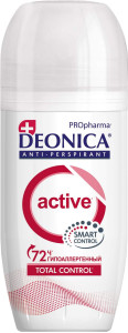 Дезодорант-антиперспирант шариковый Deonica PROpharma Active 50 мл