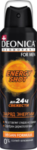 Дезодорант DEONIKA for Men Energy Shot (Vegan Formula) 150 мл (спрей)