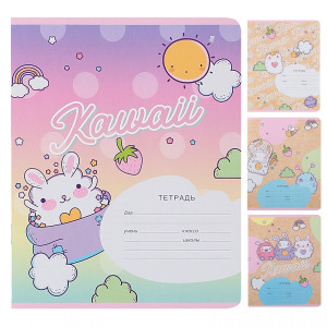 TE 12/5 Т5ск12 10059 Тетрадь "Kawaii" клетка ассор