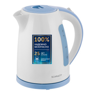 Чайник Scarlett белый SC-EK18P60 2200 Вт 1.7 л - 1
