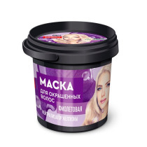 Тонирующая маска для волос Народные рецепты Organic для окрашенных волос Фиолетовая 155 мл