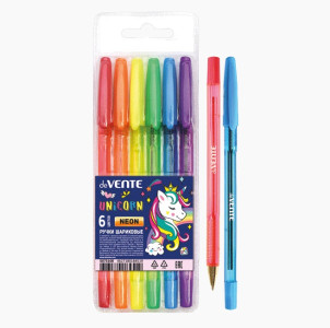 R 5073100 deV Н-р шар.ручек Magic Unicorn неон 6цв