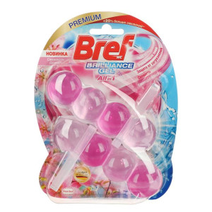 Туалетный блок Бреф Brilliance Gel Свежесть Дождя 2 шт х 42 гр