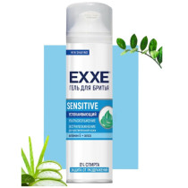 Гель для бритья EXXE Sensitive успокаивающий с алоэ и витамином Е 200 мл