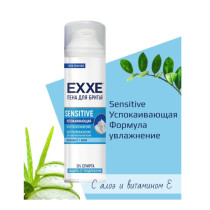 Пена для бритья EXXE Sensitive успокаивающая для чувствительной кожи с алоэ и витамином Е 200 мл