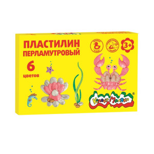 PL ПКМП06 Каляка-Маляка Пластилин плавающий 6цв