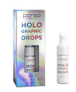 Голографические капли для лица и тела Parisa Holographic Drops 3 в 1 5 мл