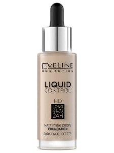 Тональная основа Eveline Liquid Control тон 030 sand beige 32 мл - 1