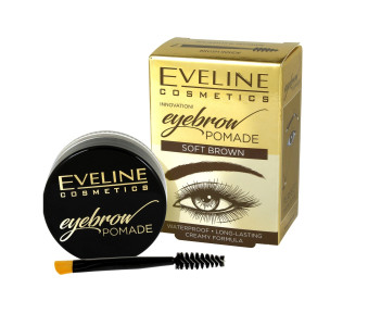 Помада для бровей Eveline Soft Brown тон коричневый 12 мл - 1