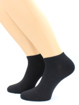 Носки Hobby Line мужские гладкие укороченные черный размер 25