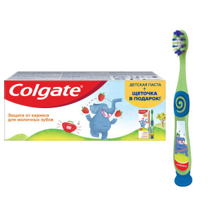 З/п.Colgate д/детей 3-5 лет Клубника 60мл+з.щетка Colgate 2-5 лет