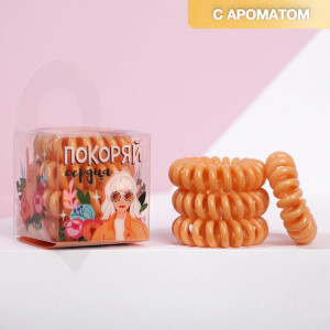 Набор резинок пружинок с ароматом "Покоряй сердца", 4 х 6,5 см