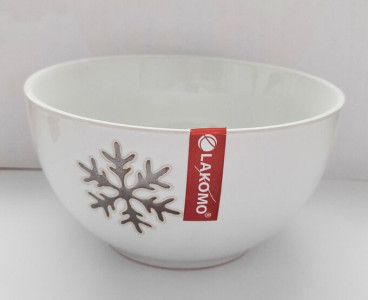 Салатник Lakomo New Year цвет белый 14x8 см 610 мл - 1