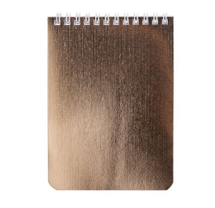 Блокнот Hatber A6 Metallic клетка 40 л