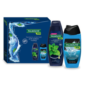 ПН PALMOLIVE MEN Спорти Мята (Гель д/душа Спорт 3в1 250мл+шампунь Мята 200мл)