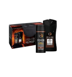 Подарочный набор Axe Dark Temptation дезодорант 150 мл + гель для душа 250 мл + косметичка - 1