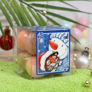 Набор бомбочек для ванн Лаборатория Катрин Snow Balls Тигриная снежность 8х20 гр