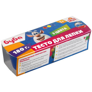Тесто для лепки Умка Буба 3 цвета по 60 гр