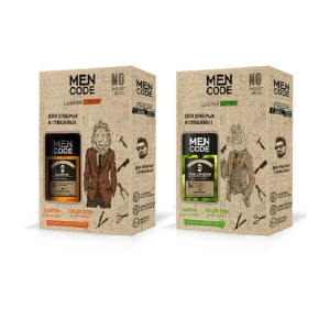 Подарочный набор MEN CODE Limited Edition Гель для душа Green Elements 300 мл+шампунь Men Nature 300 мл