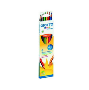 Карандаши цветные Giotto Elios Giant Triangular 6 цветов