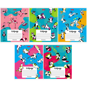 Тетрадь Hatber Animal pattern клетка А5 18 л клетка