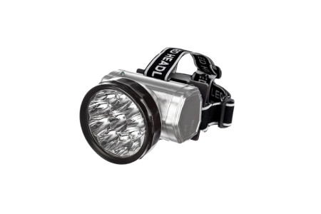 Фонарь светодиодный HLA 04M 2W налобный 2 режима 10LED 200Lm 230B МЕТАЛЛИК IN HOME